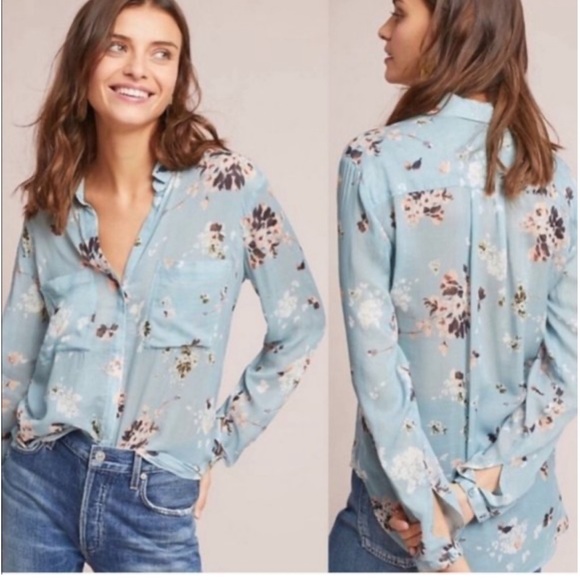 Anthropologie Tops - Anthropologie/Cloth & Stone Tavira Floral Button Down Top